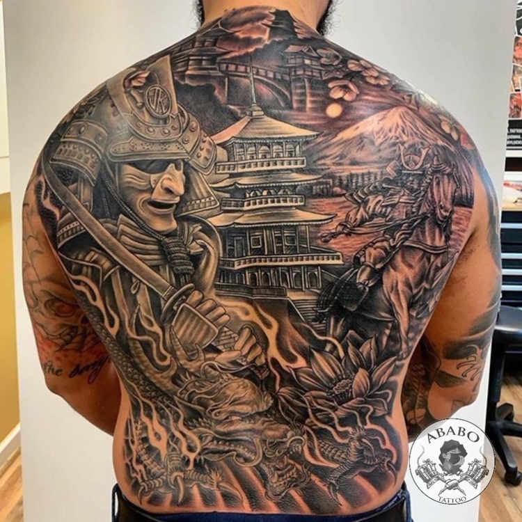 hình xăm samurai