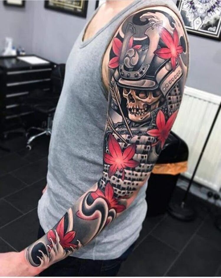 hình xăm samurai