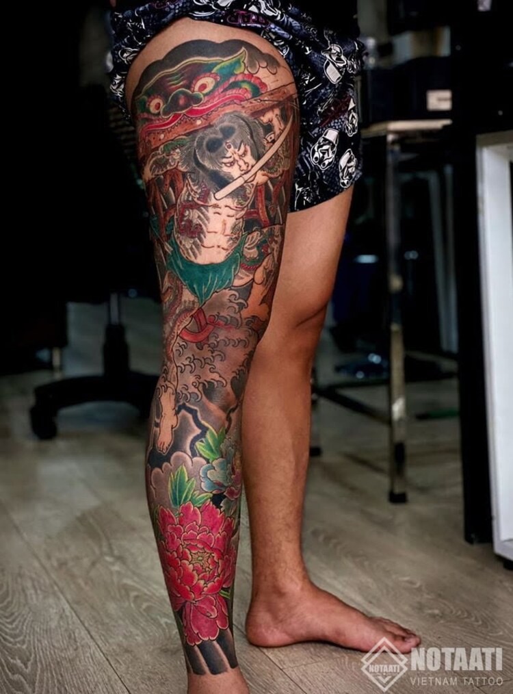 hình xăm samurai