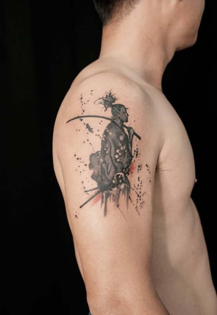 hình xăm samurai