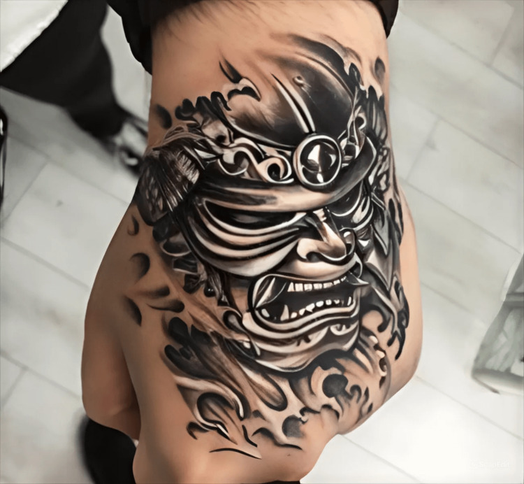 hình xăm samurai