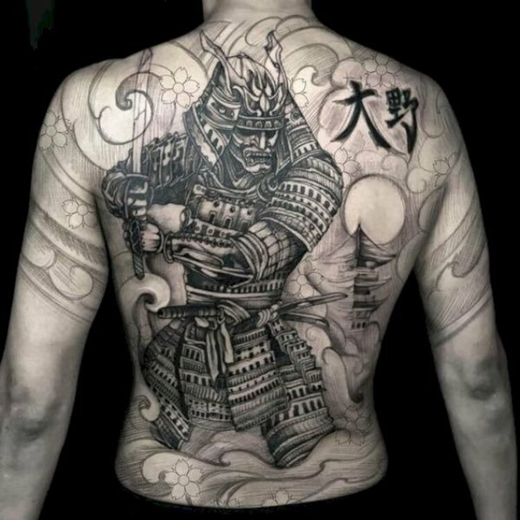 hình xăm samurai