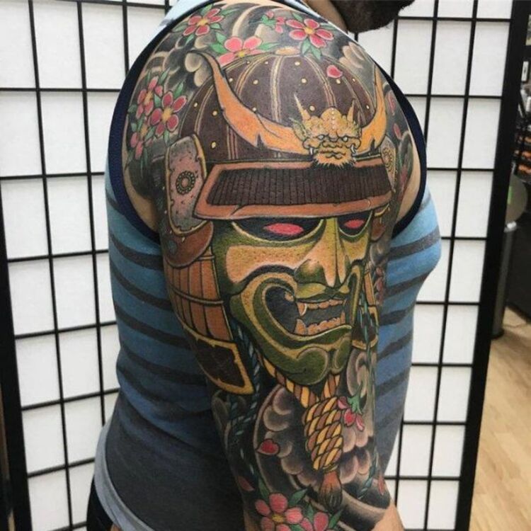 hình xăm samurai