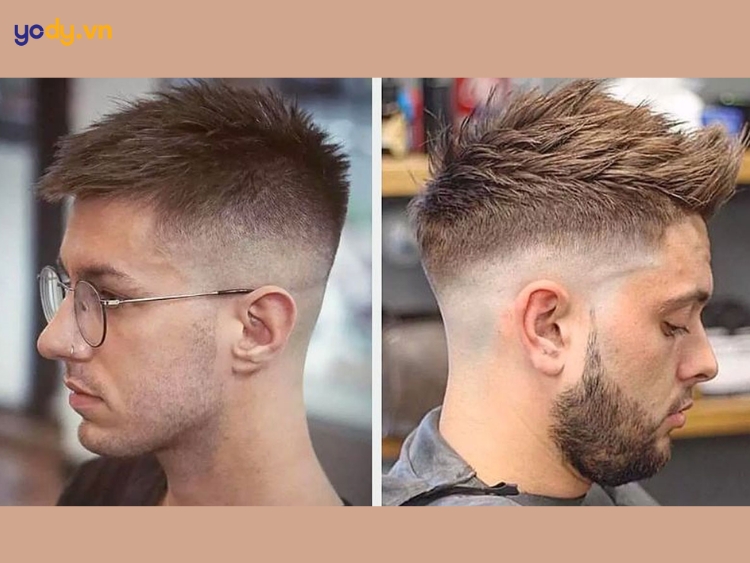 kiểu tóc nam ngắn mặt tròn