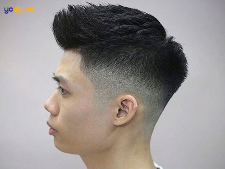 kiểu tóc nam ngắn mặt tròn