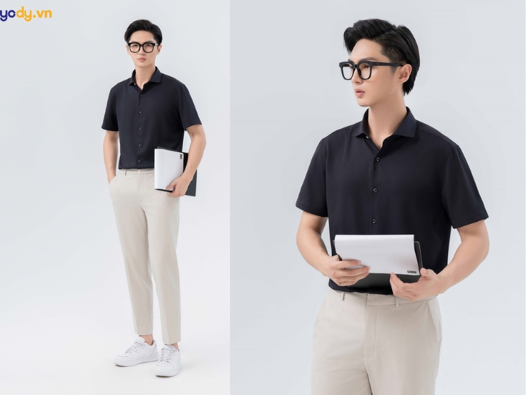Mặc áo sơ mi đen đi đám cưới
