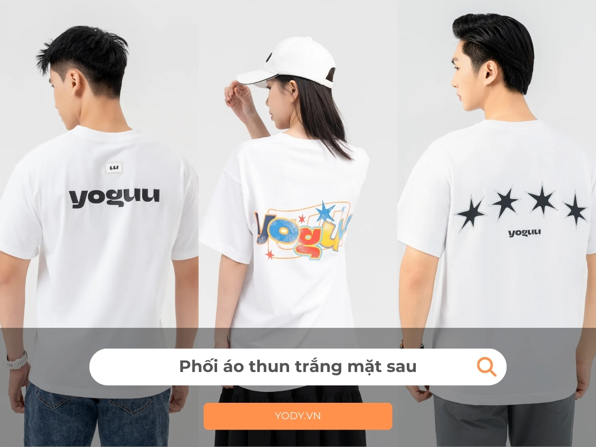 Sức hút đặc biệt của áo thun trắng mặt sau | Yody