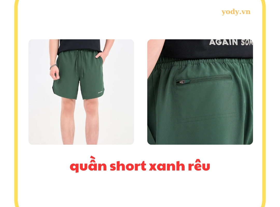 10 Cách phối đồ với quần short xanh rêu X2 sự năng động | Yody