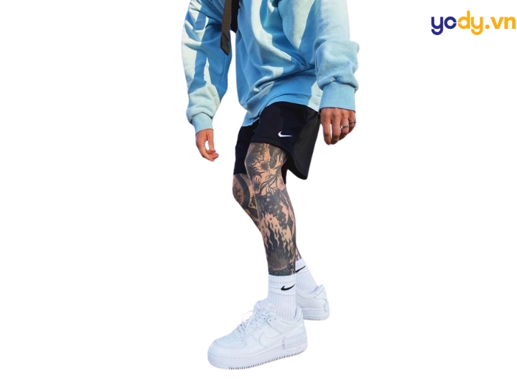 cách giấu dây giày