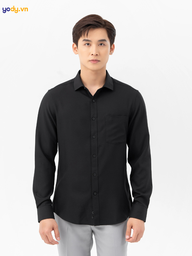 phối đồ với áo sơ mi form rộng