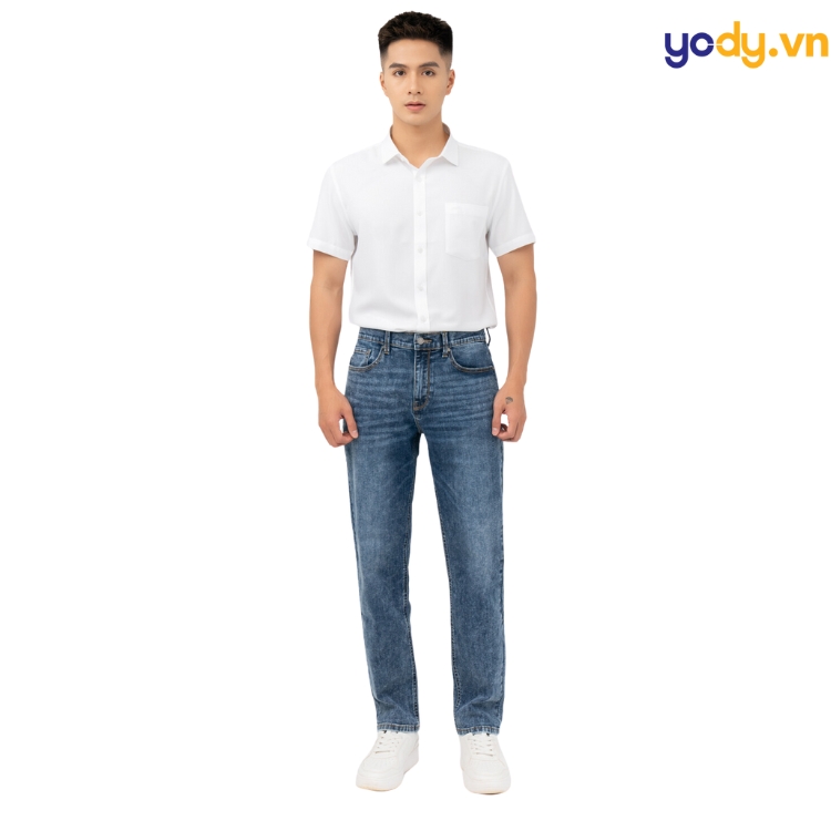 phối đồ áo sơ mi trắng nam