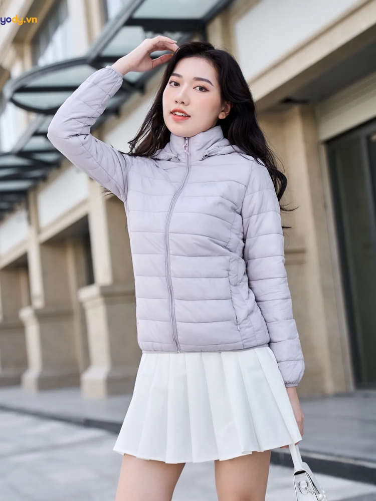 phối đồ với áo phao béo