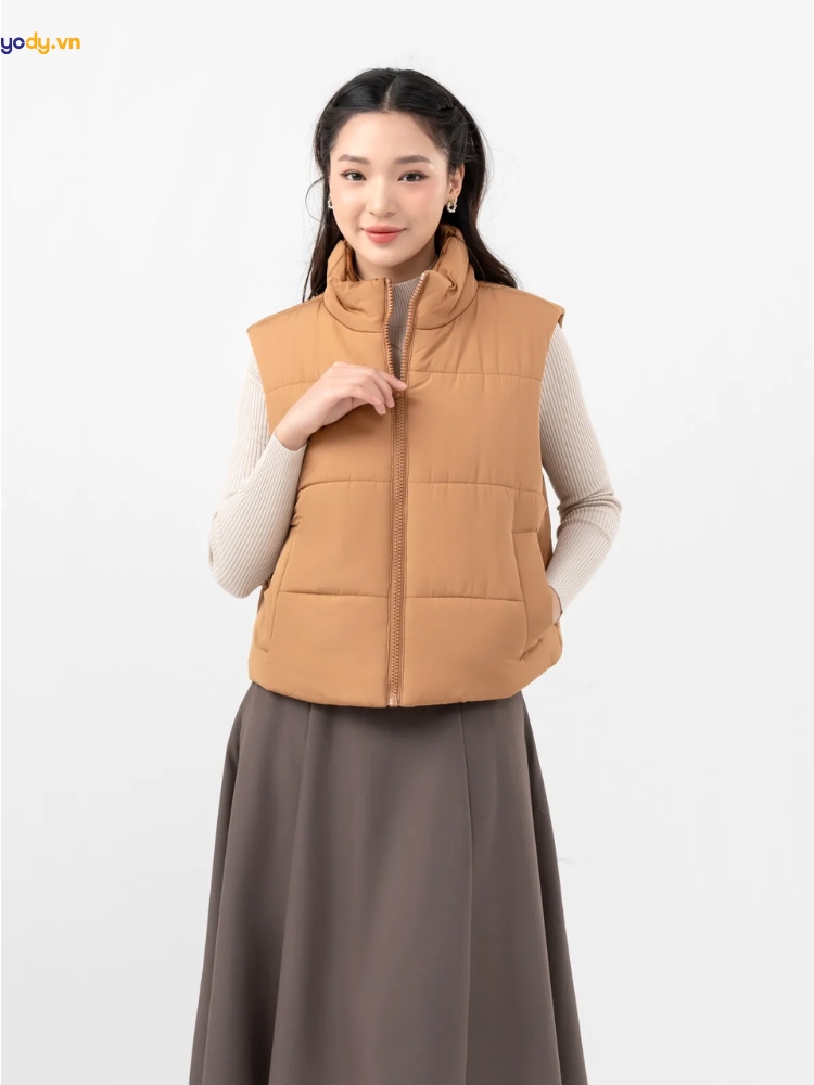 phối đồ với áo phao béo
