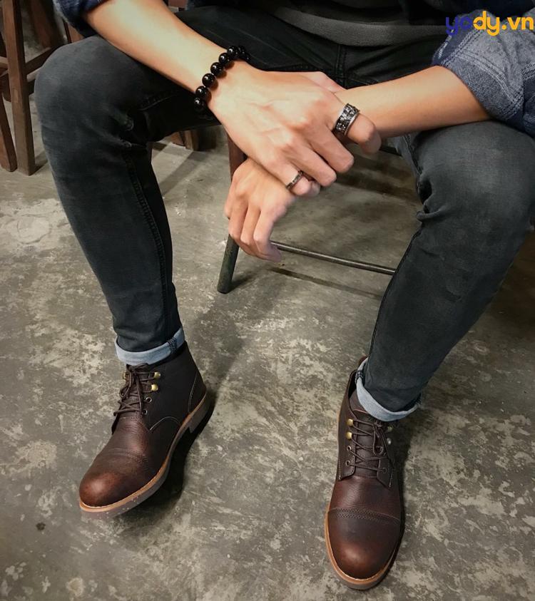 Phối quần jean giày tây