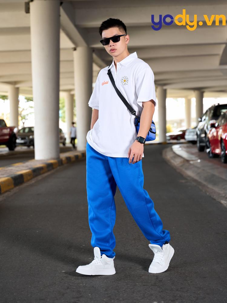 Quần xanh dương mặc với áo màu gì