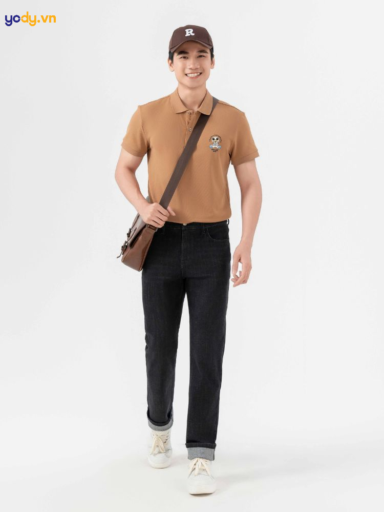 cách phối đồ với quần bò đen