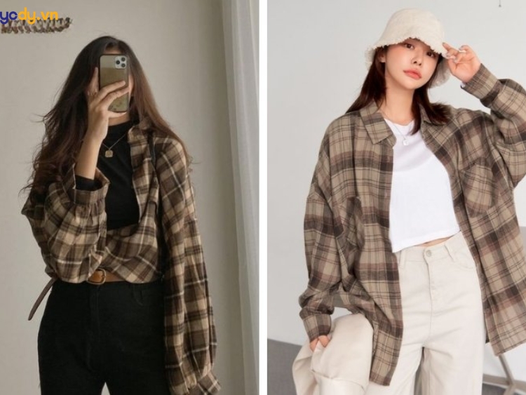 quần tây nâu phối với áo màu gì