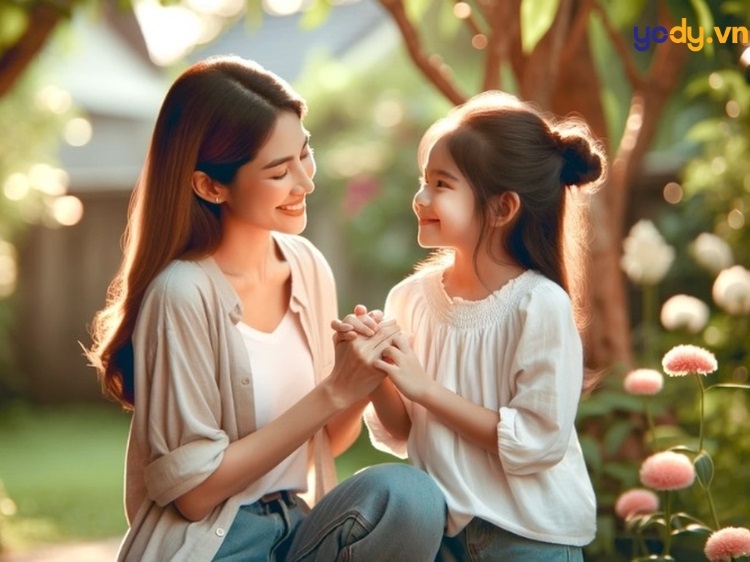 stt mẹ con hài hước