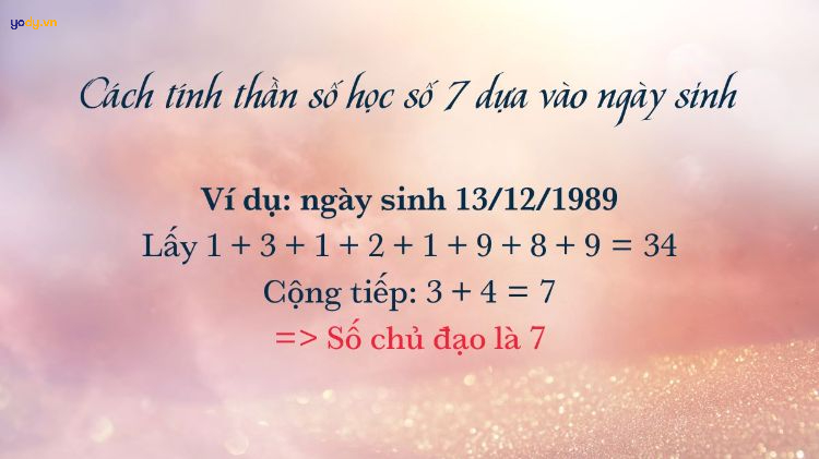 Thần số học số 7