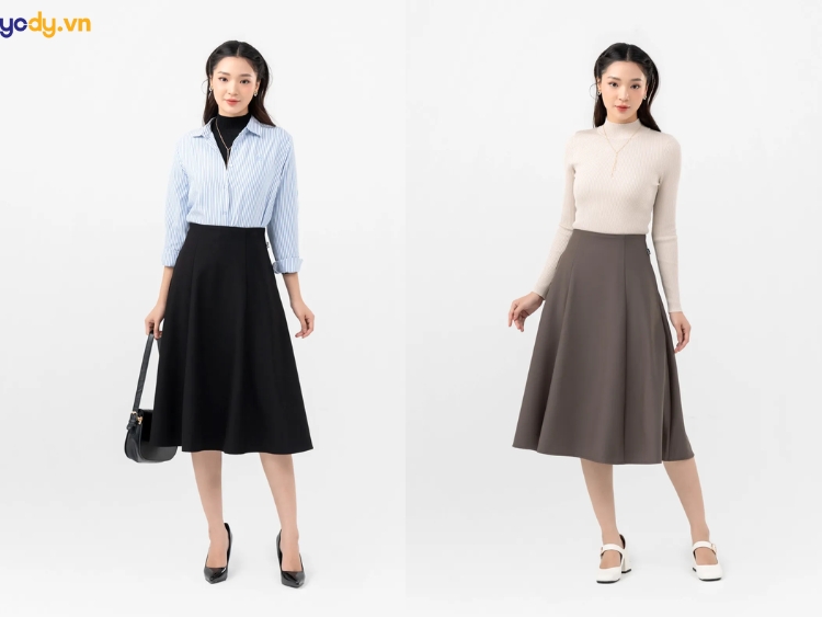 váy công sở chữ A