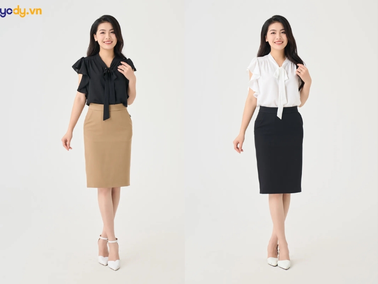 váy công sở mùa đông
